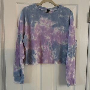 Wild Fable Blue and Purple Tie-Dye Hoodie